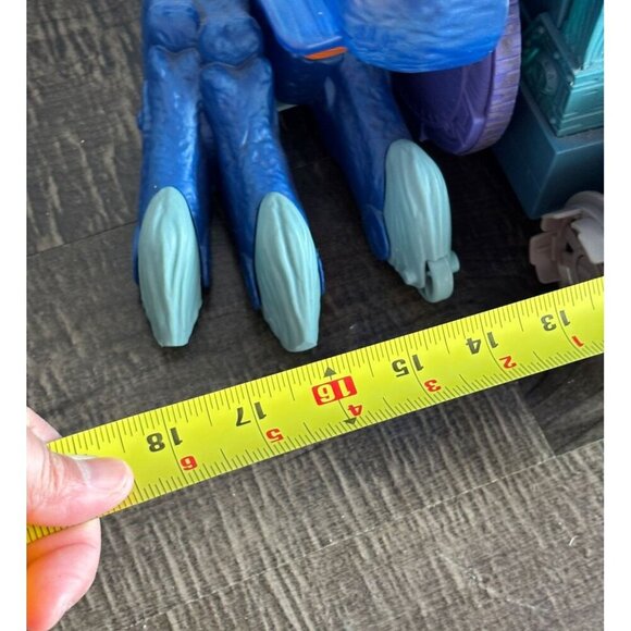 Imaginext Lot Ultra Ice Blue T Rex Dinosaur Pirate Alligator Walking Dino 30x16 - Picture 5 of 11